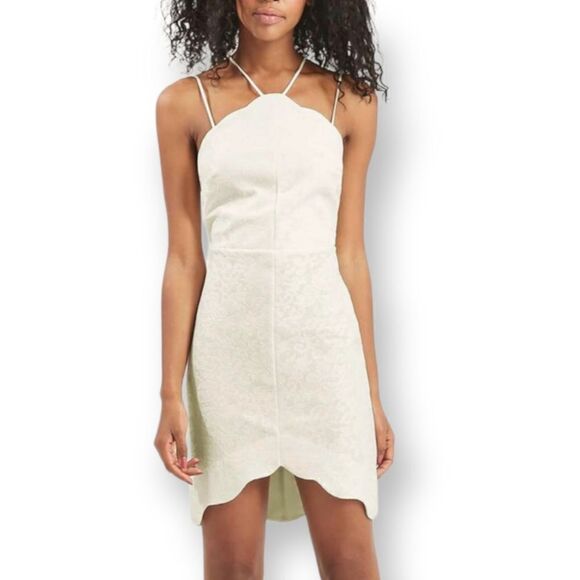TOPSHOP WHITE DRESS SZ.8 EUC - Picture 1 of 9